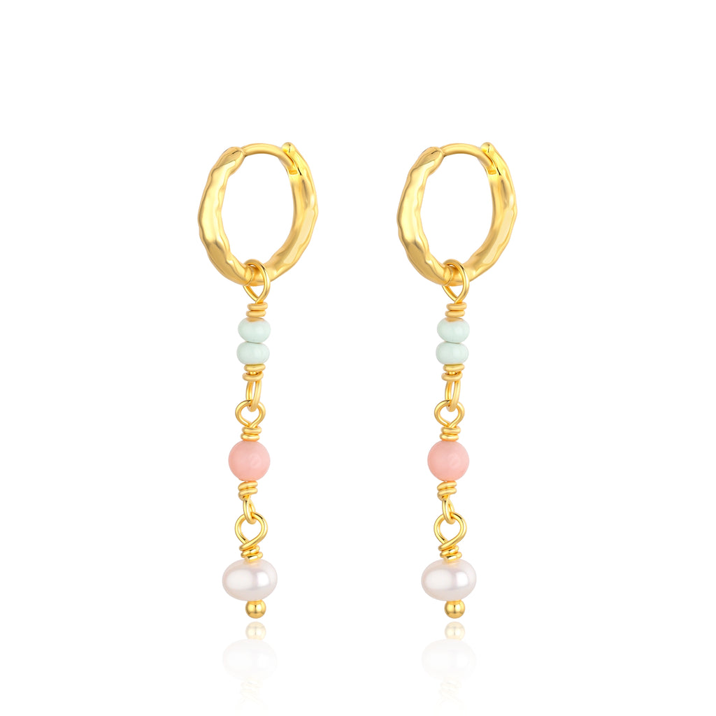 WIOGA - Gunhild Earrings - Guldbelagt sølv