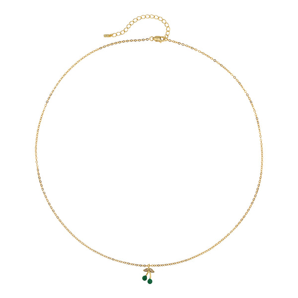 Cherry Dark Green Necklace