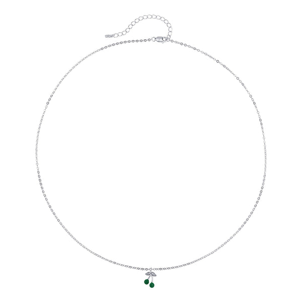 Cherry Dark Green Necklace