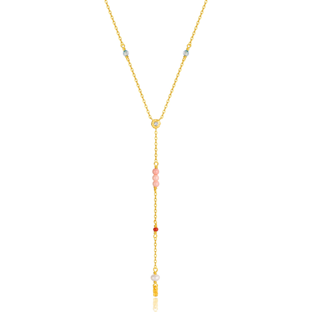 WIOGA - Magdalene Necklace - Guldbelagt sølv
