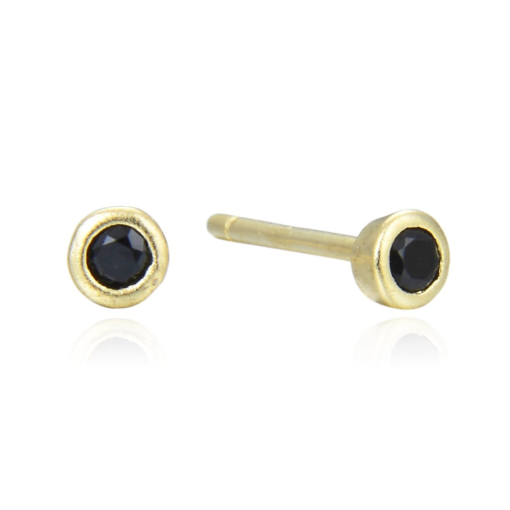 Black stud guldbelagt