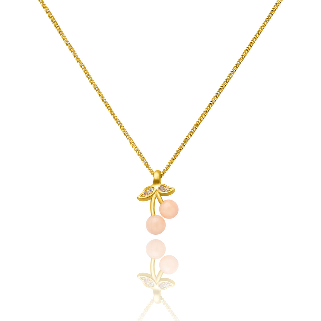 Pink cherry Necklace