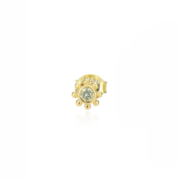 Yellow small sun guldbelagt