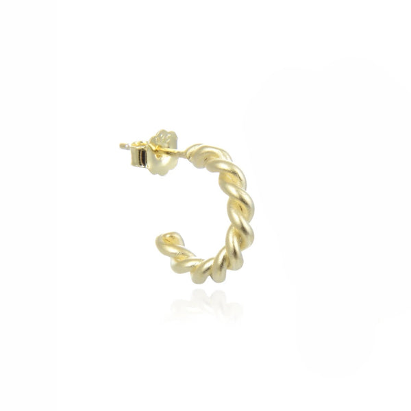 Smilla hoop medium guldbelagt
