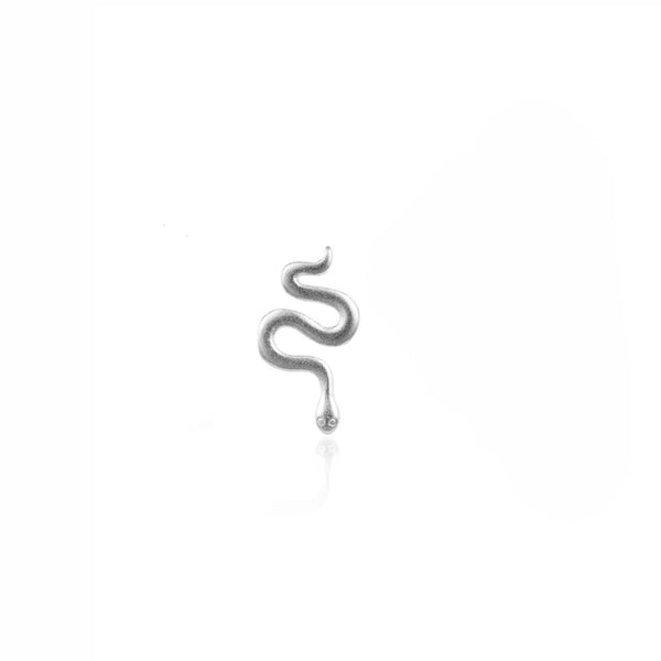 Snake øreringe sølv