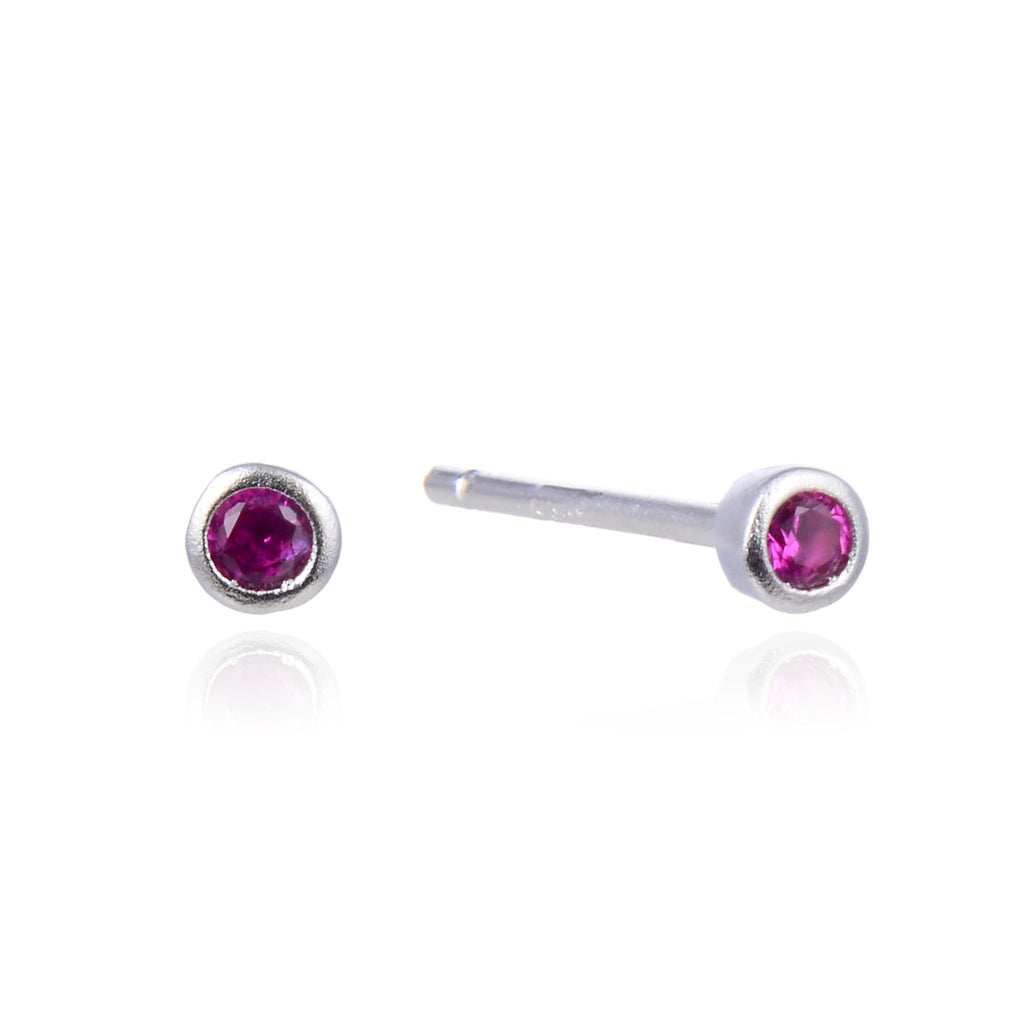Pink stud sølv