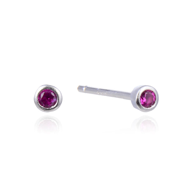 Pink stud sølv