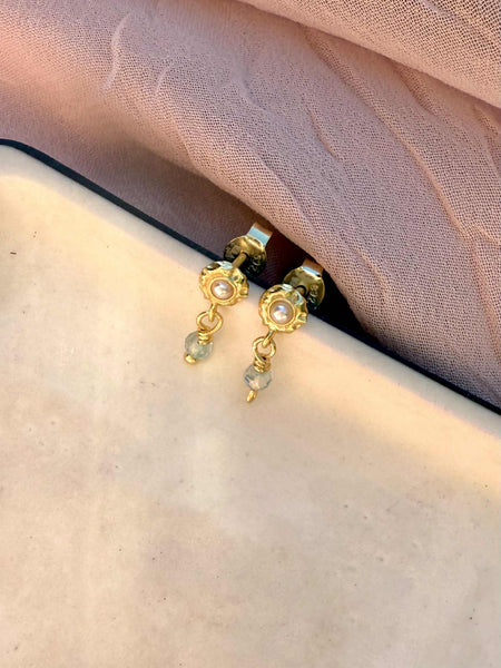 WIOGA - Adina Earrings - Guldbelagt sølv