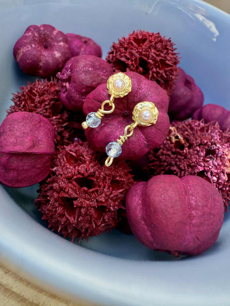 WIOGA - Adina Earrings - Guldbelagt sølv