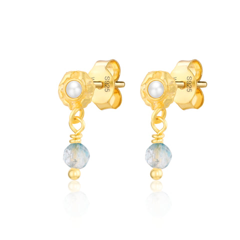 WIOGA - Adina Earrings - Guldbelagt sølv