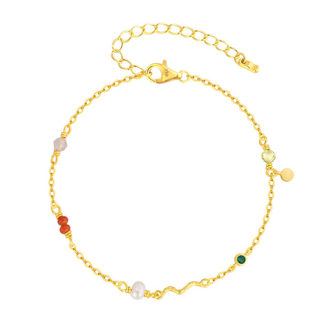 WIOGA - Elfrida Bracelet - Guldbelagt sølv