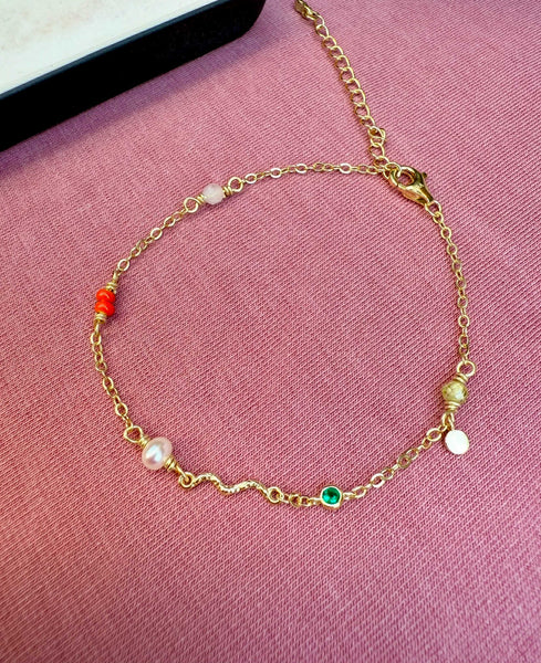 WIOGA - Elfrida Bracelet - Guldbelagt sølv