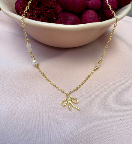 WIOGA - Estrid Necklace - Guldbelagt sølv