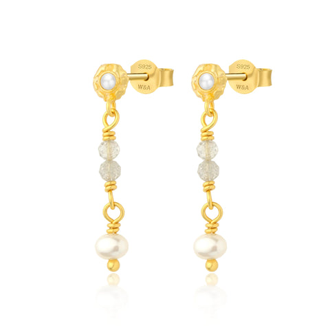 WIOGA - Gerlinde Earrings - Guldbelagt sølv