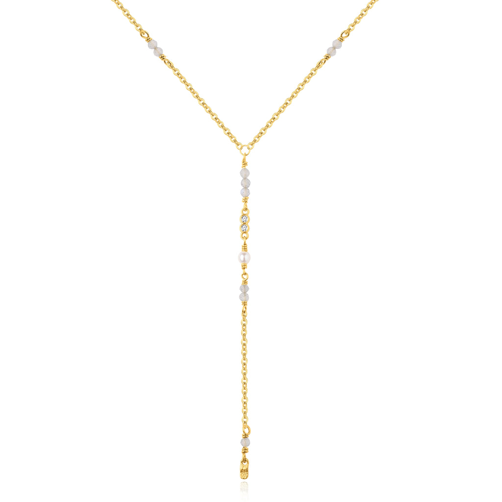 WIOGA - Gesa Necklace - Guldbelagt sølv