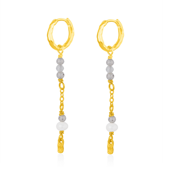 WIOGA - Gesa Earrings - Guldbelagt sølv