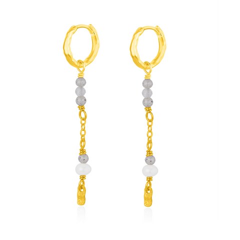 WIOGA - Gesa Earrings - Guldbelagt sølv