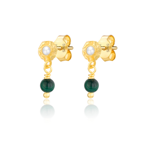 WIOGA - Gjertrud Earrings - Guldbelagt sølv