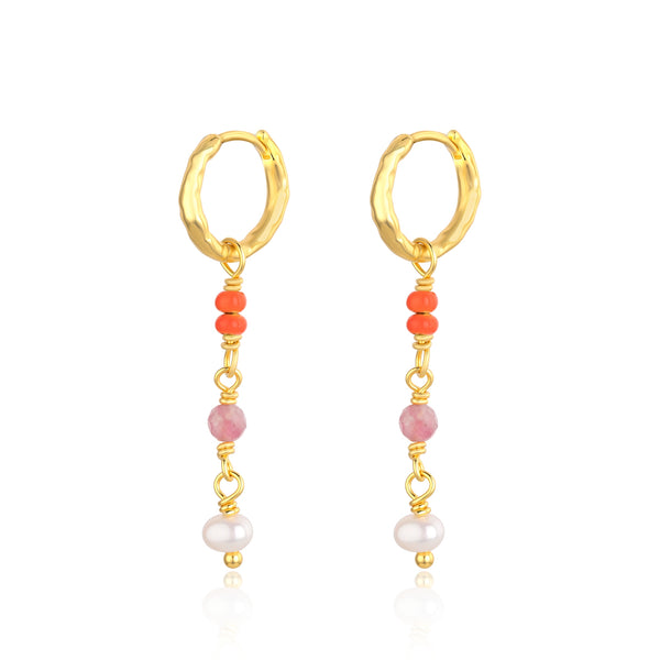 WIOGA - Leona Earrings - Guldbelagt sølv