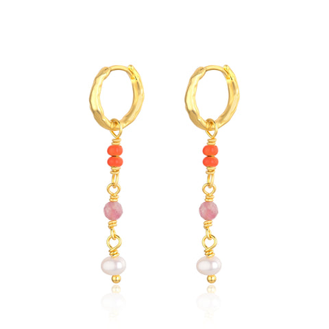 WIOGA - Leona Earrings - Guldbelagt sølv