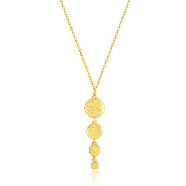 WIOGA - Milena Necklace - Guldbelagt sølv