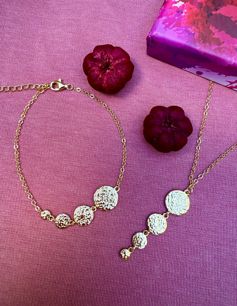 WIOGA - Milena Necklace - Guldbelagt sølv