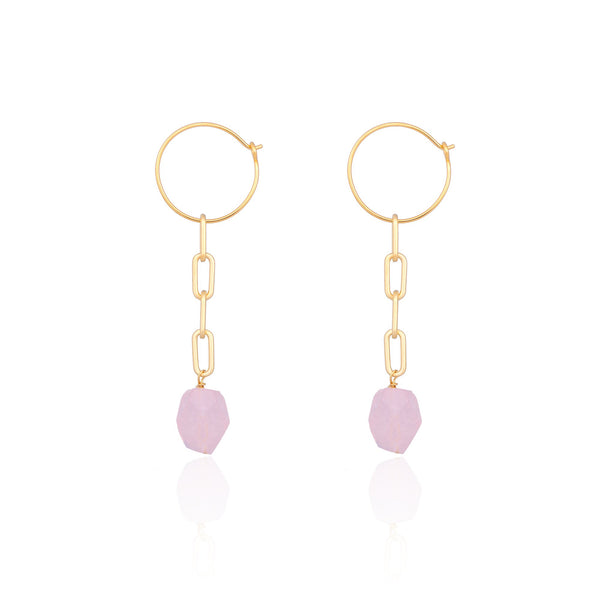 Lily øreringe guldbelagt