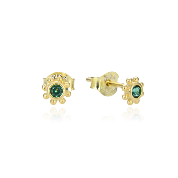 Green small sun guldbelagt