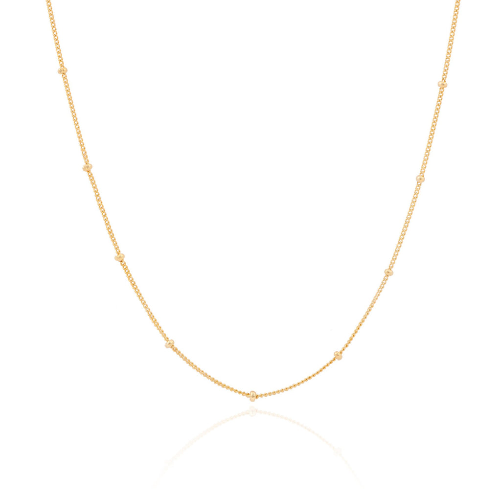 Lina halskæde guldbelagt