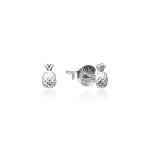 Pineapple stud øreringe sølv