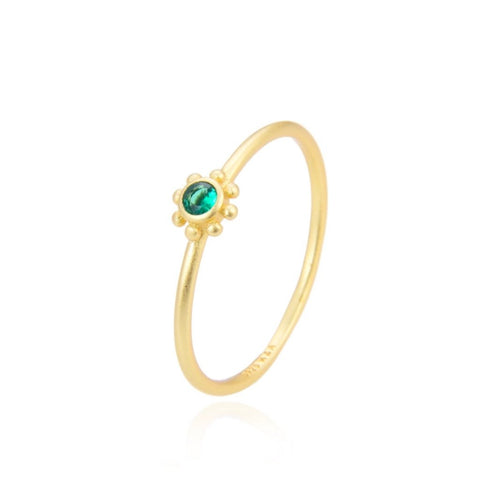Green small sun ring