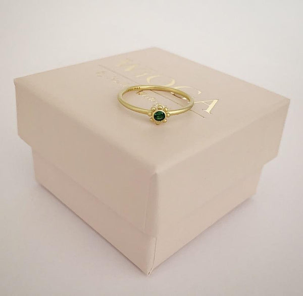 Green small sun ring