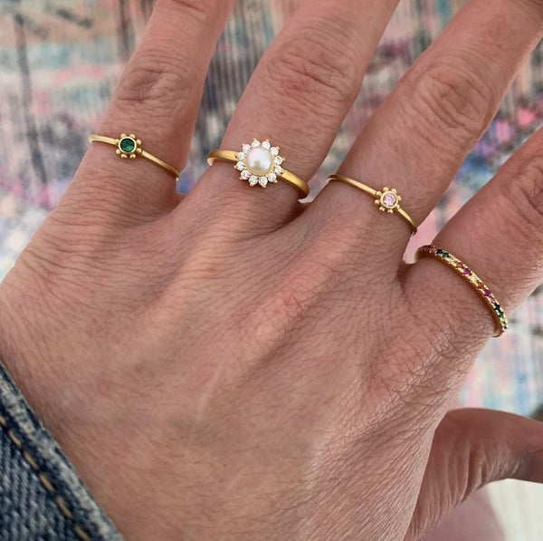 Pearl sun ring