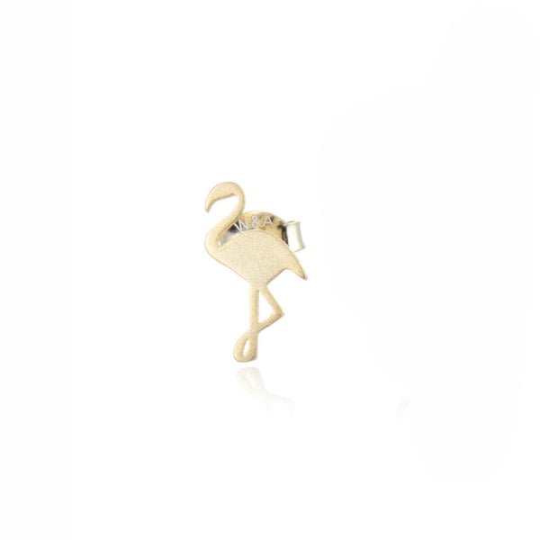 Small flamingo guldbelagt